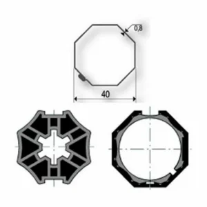 Kabelmotor Somfy ® LS 40 – 1021387 – 4/16 Mit Adapter 9